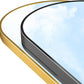 Floor Mirror, Oversized Full Length Mirror, Arched Mirror, Large Standing Mirror, Tall Mirror, Wall Mounted, Freestanding, Giant Mirror, 68"×26", Aluminum Frame - Black-4